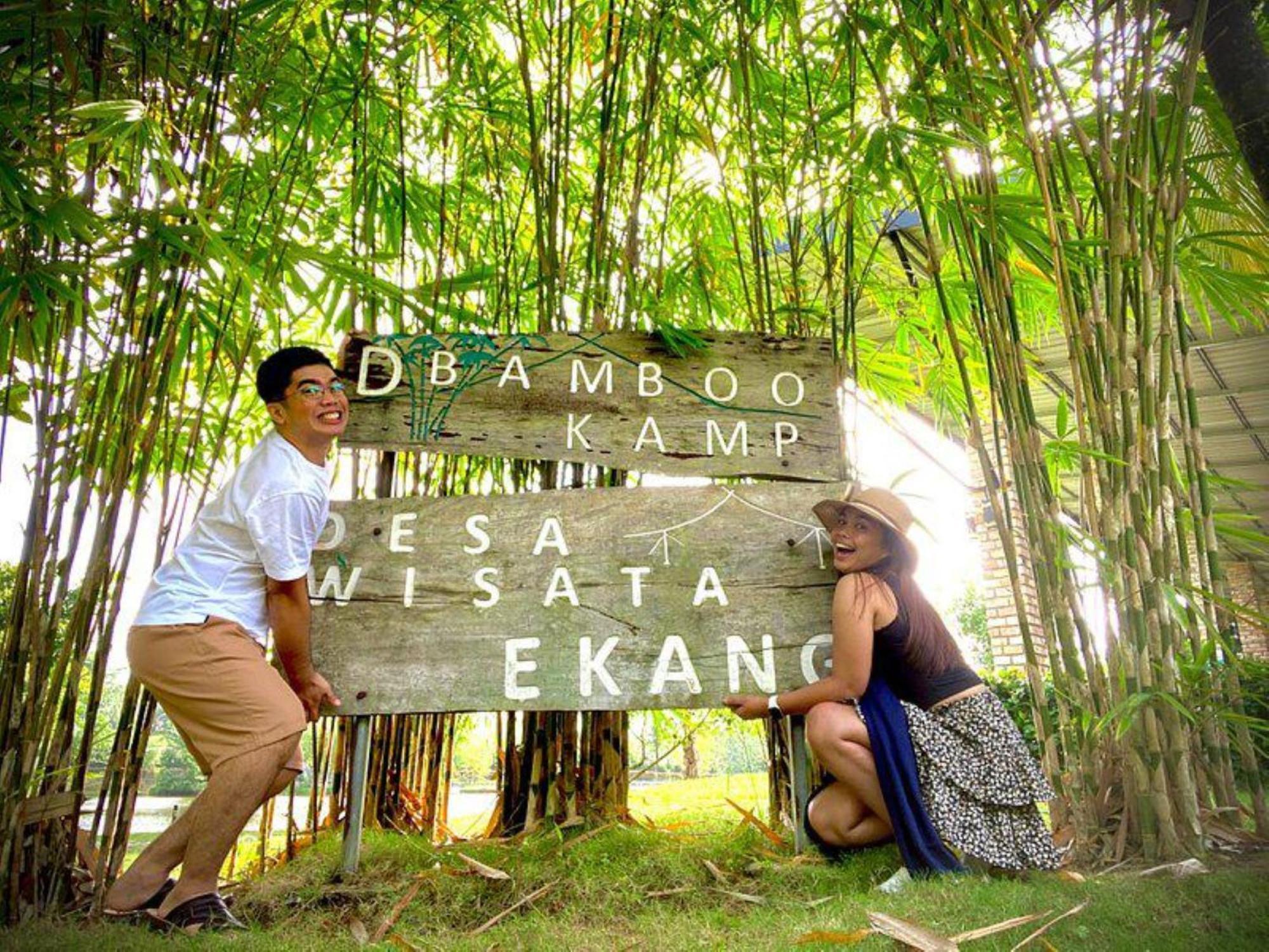 "D'Bamboo Kamp" Desa Wisata Ekang Lagoi Dış mekan fotoğraf